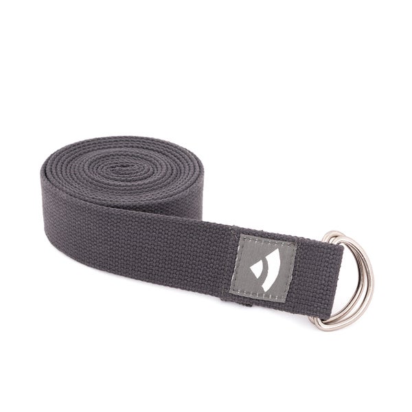 bodhi Yogagurt Asana Belt, Metallringe Baumwolle anthrazit 1 St