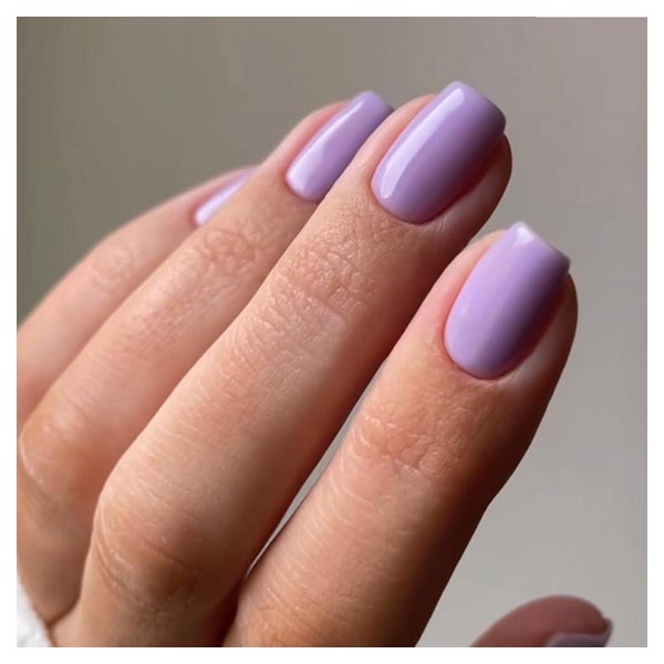Kunstnägel Kurz Squoval Lila Lavendel Nagelkleber AZ2 1 St