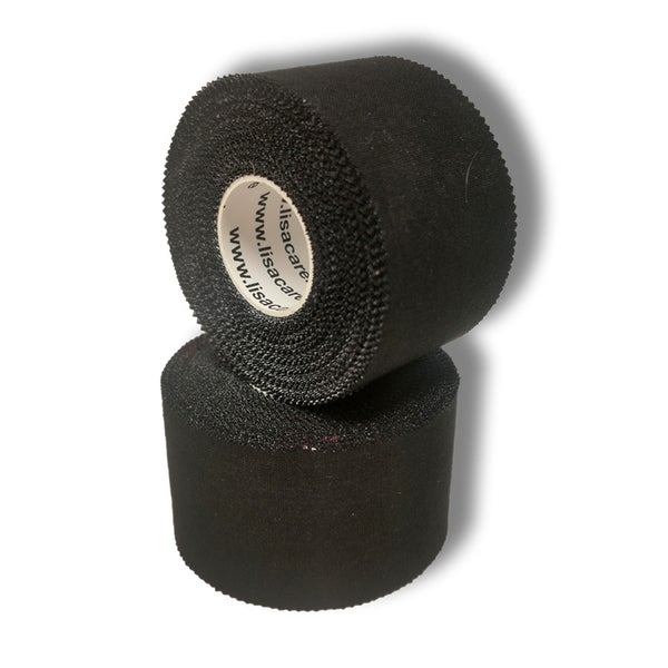 LisaCare Sport Tape - 2er Set Schwarz - 3,8cm x 10m 2 St
