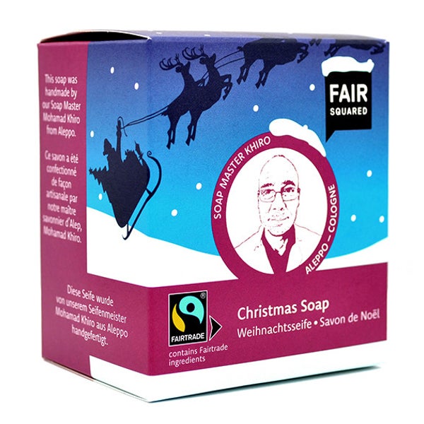 FAIR SQUARED Weihnachtsseife Santa 2 x 80 g 160 g