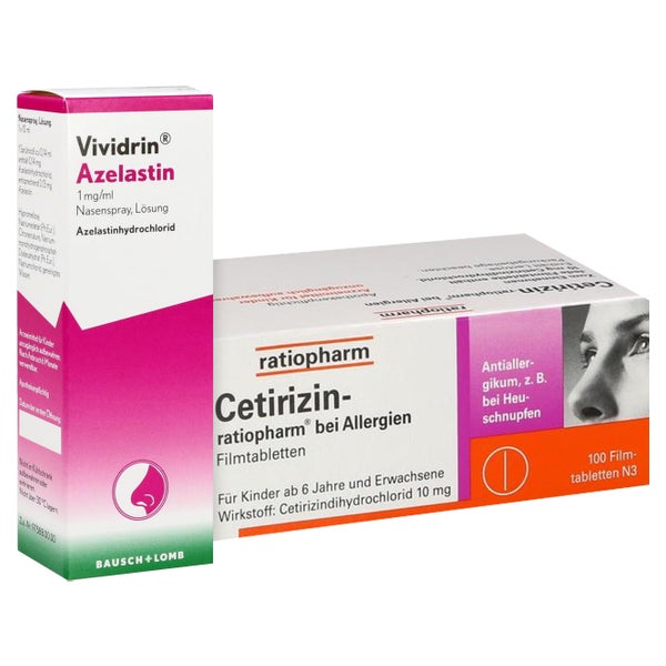 Cetirizin-ratio+Vividrin Azelastin NSP 1 Set