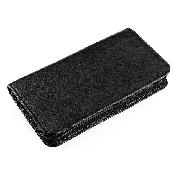 Etui "Pan" echtes Leder schwarz leer 1 St