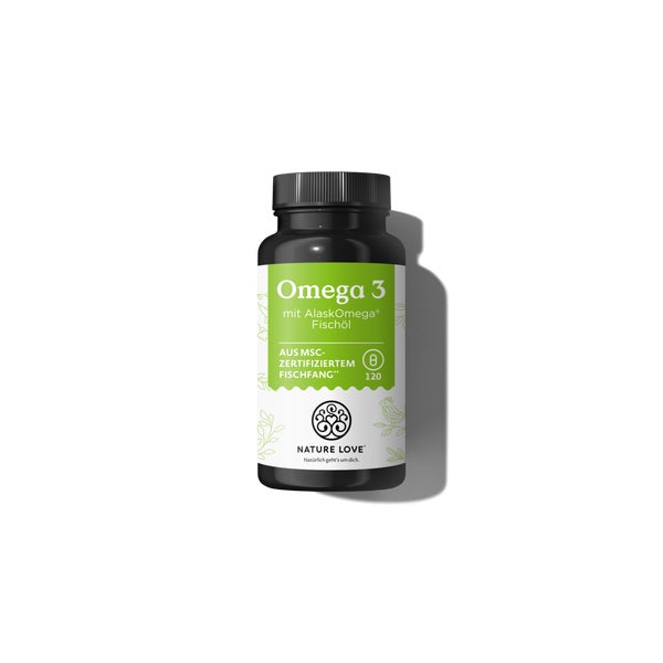 Omega 3 AlaskOmega 120 Kapseln Nature Love  St