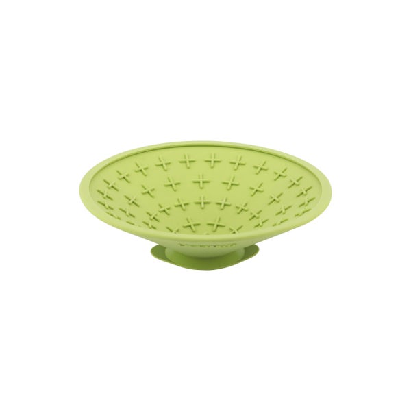 LickiMat Splash - Schleckschale aus Naturgummi für Hunde und Katzen - grün - 20 cm 1 St