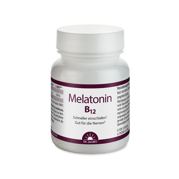 Dr. Jacob's Melatonin B12 Lutschtablette 1 mg vegan 60 St