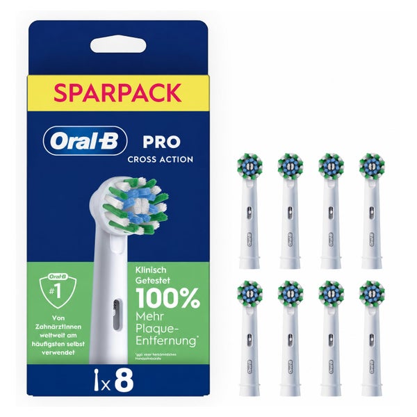 Oral B Pro CrossAction Aufsteckbürsten 8 Stück 8 St