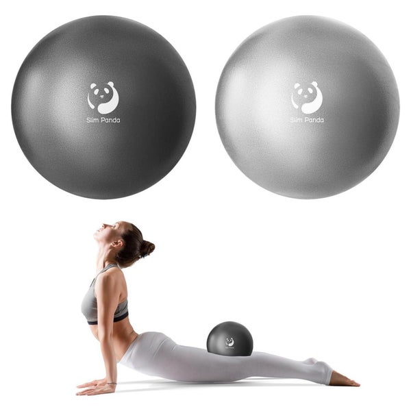 Gymnastikball 23-25cm Klein Pilates Yoga Balance Schwarz Sil 1 St