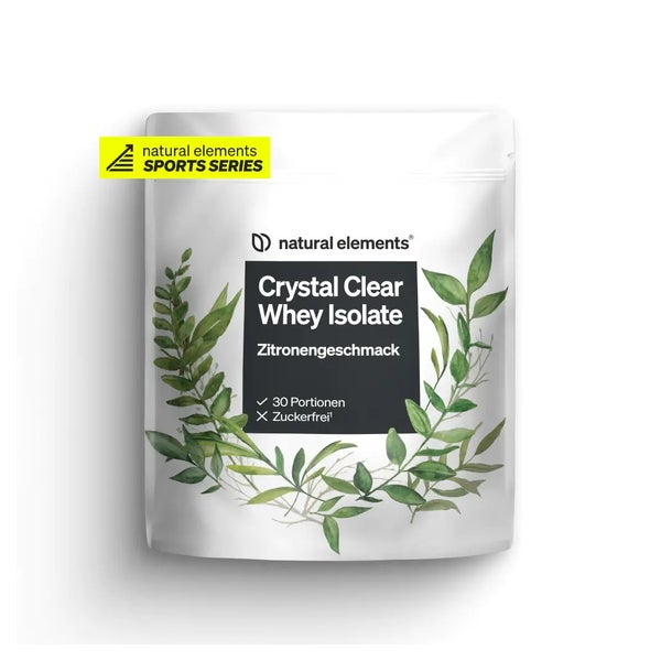 Crystal Clear Whey Isolate 900g – Zitronengeschmack – Protein Pulver – erfrischender Protein Shake – in Deutschland produziert & laborgeprüft 900 g
