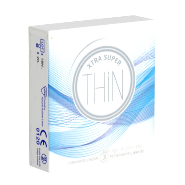 «Xtra Super Thin» 3 Stück, 0,043 mm Kondome, 52 mm (3 Kondome) 3 St