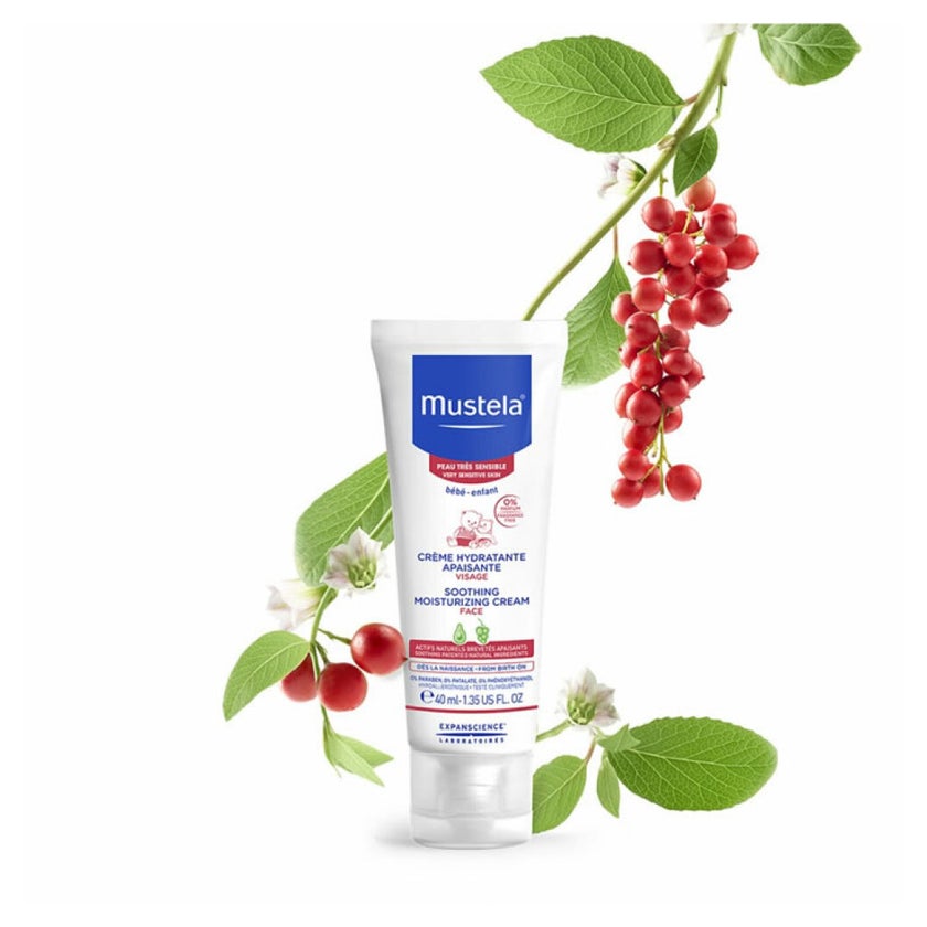 Mustela Bebe Soothing Moisturizing Face Cream 0,04 l