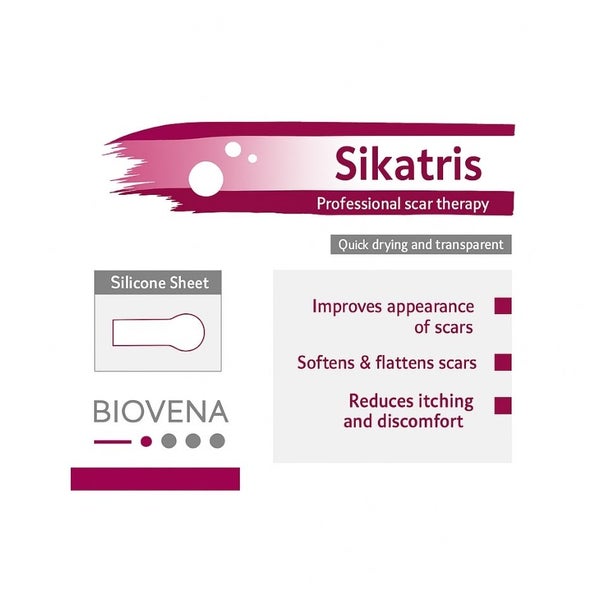 Biovena Health Sikatris Silikonpflaster nach Mastopexie 1 St