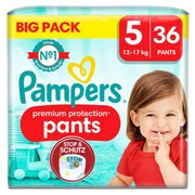Pampers Premium Protection Pants Größe 5, 12kg - 17kg 36 St