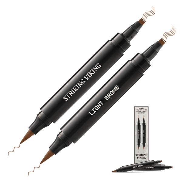 Striking Viking Bartstift Doppelspitze Hellbraun 2er 5 ml