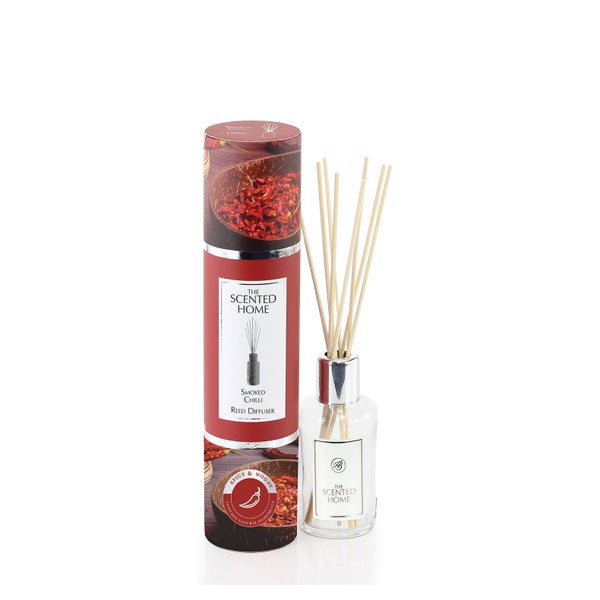 The Scented Home Raumduft Smoked Chilli Duftdiffuser mit Rattanstäbchen 150 ml