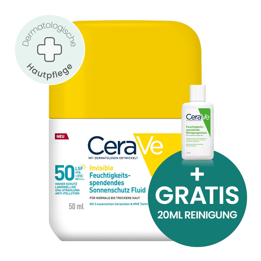 CeraVe Invisible Feuchtigs.  Sonnenschutz Fl. LSF 50 50 ml
