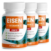ProFuel - EISEN Tabletten 40mg + Vit. C - 3x 180 Tabletten 540 St