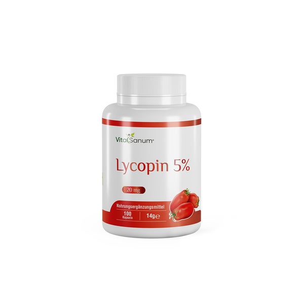 VitaSanum® – Lycopin 5 % – 20 mg Tagesportion – 100 vegane Kapseln 100 St