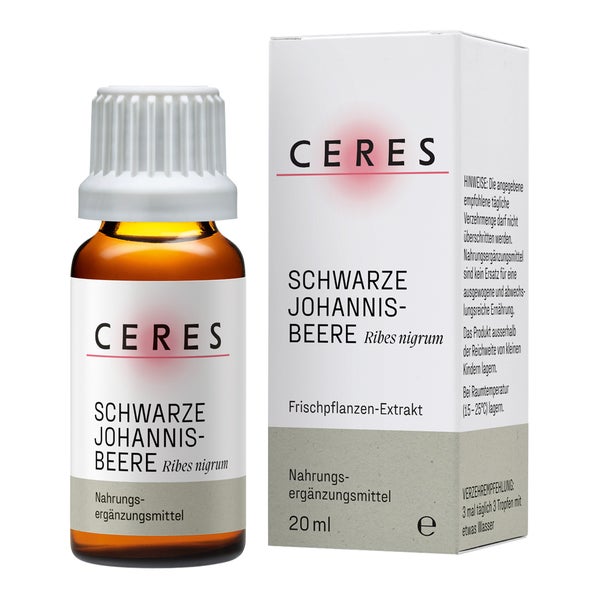 Ceres Schwarze Johannisbeere Ribes Nigrum Extr.tro 20 ml