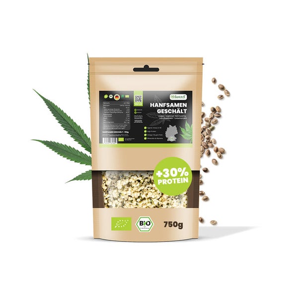 SANUUS® Bio Hanfsamen geschält 750g aus dem Allgäu 750 g