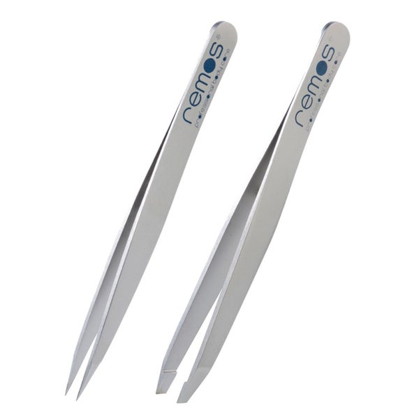 Pinzetten Set Edelstahl satin 2-teilig 1 St