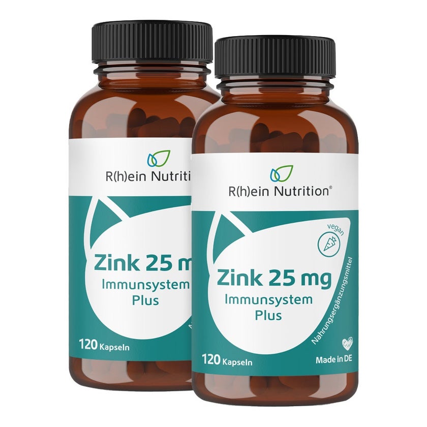 Zink 25 mg Immunsystem Plus Doppelpack 2X120 St