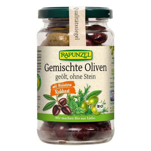 Rapunzel Oliven gemischt mit Kräutern