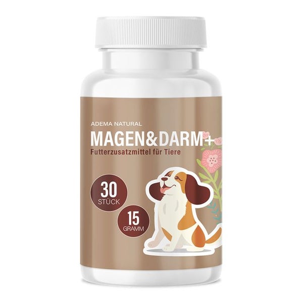 Adema Natural® Magen und Darm + Tabletten | ausschließlich für Hunde 30 St