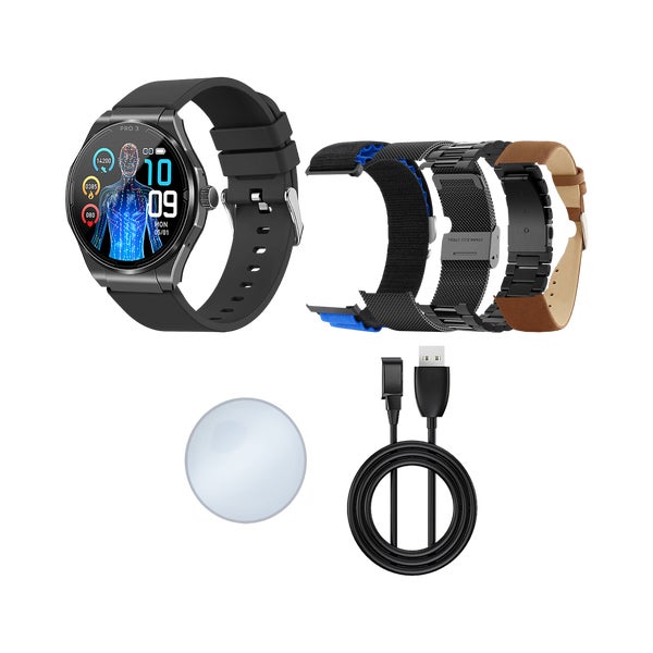 Knauermann PRO 3 (2024) Gesundheitsuhr mit Telefon & Notruffunktion SOS Taste 1 St