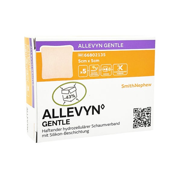 Allevyn Gentle 5x5 Cm Schaumverband 5 St