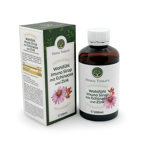 Herbal Therapy Wohlfühl -Imuno-Sirup mit Echinacea und Zink 200 ml
