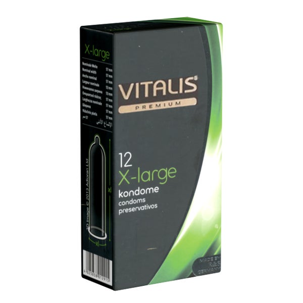 Vitalis X-Large Kondome 12 Stk, extra groß & befeuchtet (12 Kondome) 12 St