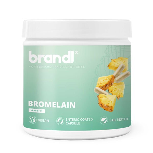 brandl® Bromelain hochdosiert | Enzyme aus der Ananas by brandl® | 6.000 FIP 120 St