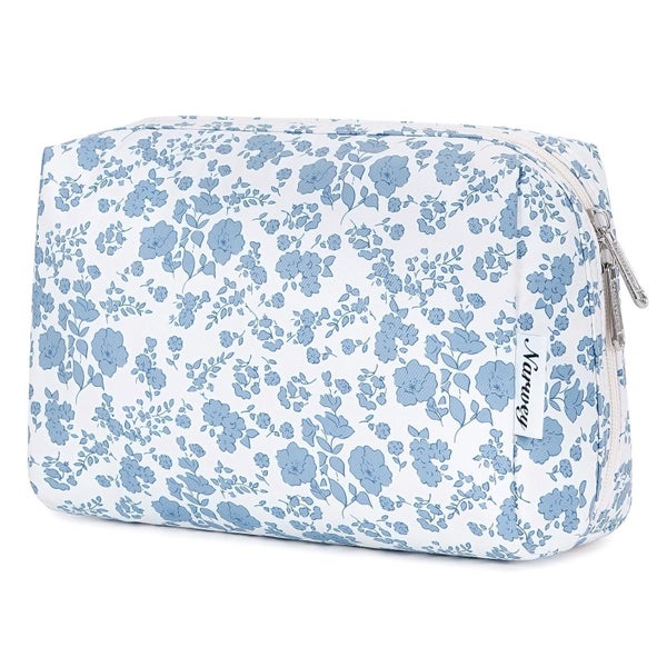 Kosmetiktasche Damen Schminktasche Kulturtasche Kleine Blaue 1 St