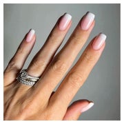 Klebenägel 24 Stück Französisch Acryl Damen Nagelkunst Pink 1 St