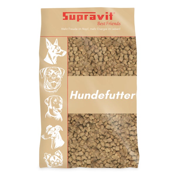 Supravit Hundefutter trocken schmackhaftes Trockenfutter für Hunde mit Lamm & Reis 15 kg