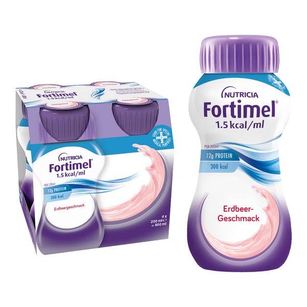 Fortimel 1.5 Kcal Erdbeergeschmack 4X200 ml