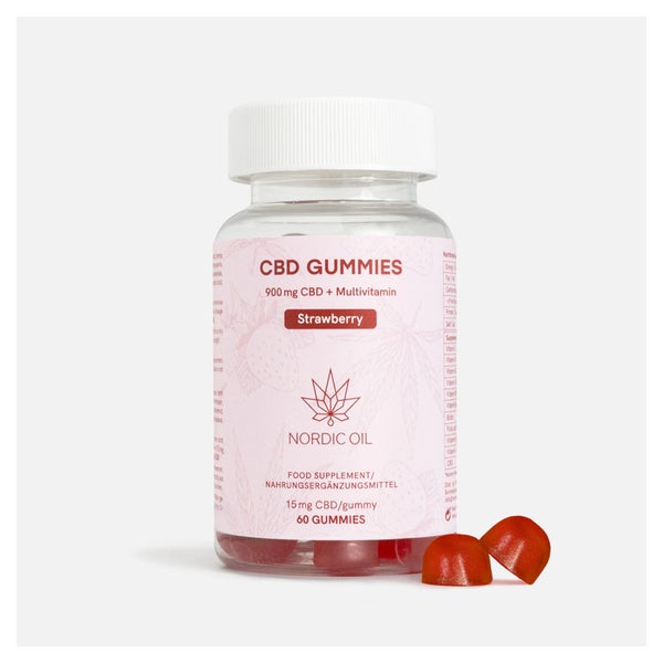 CBD Fruchtgummis (900mg) Erdbeere 60 St