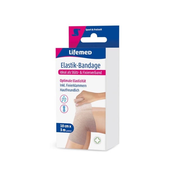 Lifemed Elastik-Bandage 3 m x 10 cm hautfarben, 48 Pack 144 m