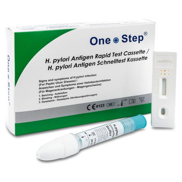 One+Step Helicobacter Pylori Magenkeim Test (Stuhl) Schnelltestkassette - Selbsttest für Zuhause 1 St