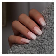 Künstliche Nägel Eckig Kurz Mittel French Rosa Weiß Set 28 O 1 St