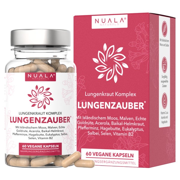 Nuala Naturals® - LUNGENZAUBER Lungenkraut Komplex 60 St