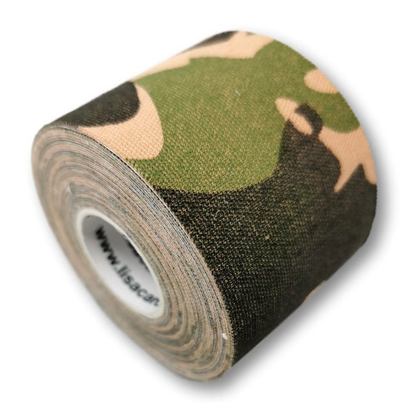 LisaCare Kinesiologie Tape - Camo Grün - 5cm x 5m 1 St