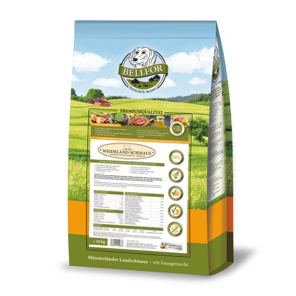 Bellfor Getreidefreies Hundetrockenfutter mit Lamm 10 kg 10000 g
