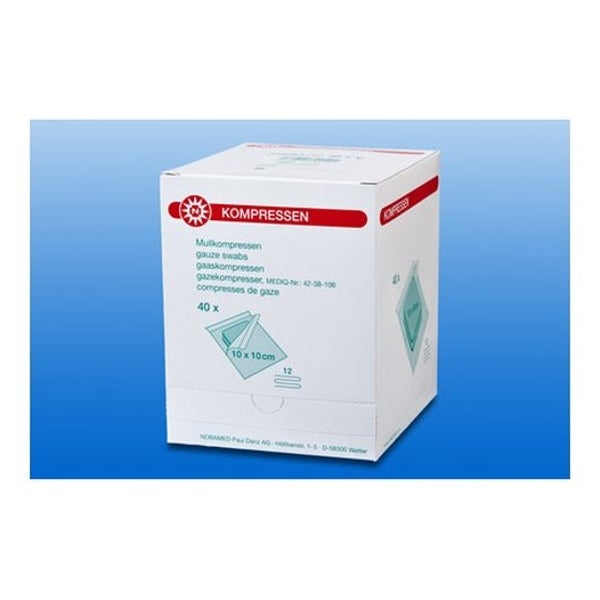 Noba Mullkompresse-steril 12-fach 2er Pack, 10 x 12,5 cm 640 St