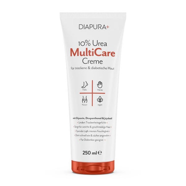 DIAPURA 10% MultiCare Creme für trockene & diabetische Haut 250 ml