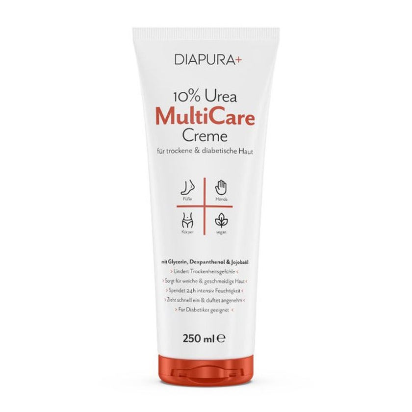 DIAPURA 10% MultiCare Creme für trockene & diabetische Haut 250 ml