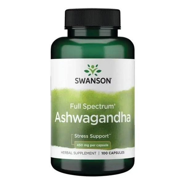 Swanson Ashwagandha Full Spectrum 450mg - 100 Kapseln 100 St