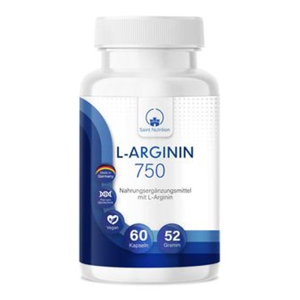 Saint Nutrition® L-Arginin | natürliche Ergänzung | Vitalität & Balance 60 St