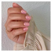 Press On Nails Glitzer Rosa Kurz Eckig Fake Acryl 24 Chrome 1 St