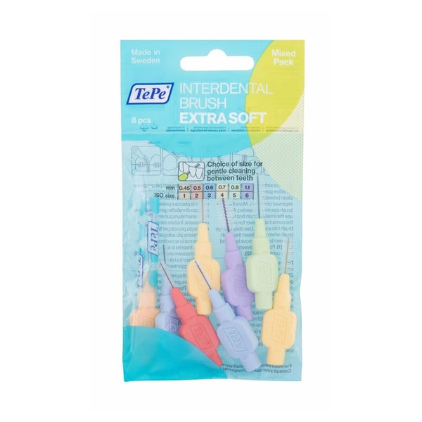 Weiche Interdentalbürsten Exrate 8 Stück